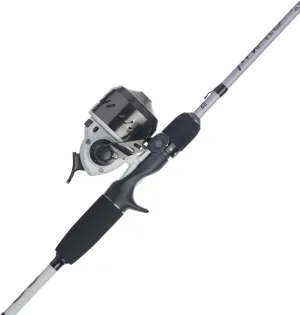 Abu Garcia 6’ Max PRO Fishing Rod and Reel Spincast Combo, 2-Piece Composite Rod, Size 10 Casting Reel, Right/Left Handle Position