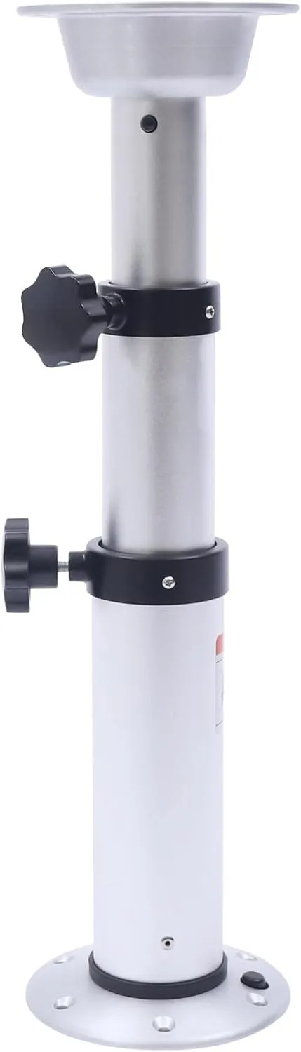 Adjustable Table Pedestal Base, 43-74 CM Height Adjustable Table Leg Base, Detachable Table Support Stand Aluminum Alloy Manual Lifting Table Leg for RV Yacht Sailboat Marine Boat Caravan