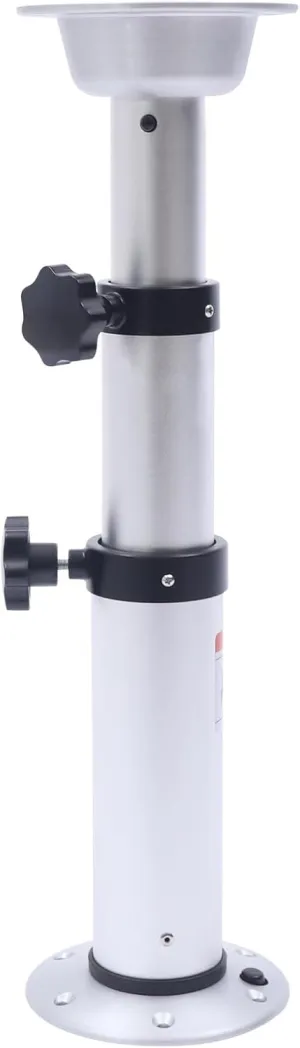 Adjustable Table Pedestal Base, 43-74 CM Height Adjustable Table Leg Base, Detachable Table Support Stand Aluminum Alloy Manual Lifting Table Leg for RV Yacht Sailboat Marine Boat Caravan