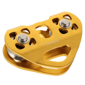 Alipis Outdoor Pulley System Double Pulley Heart Shaped Strong Flexible for Climbing