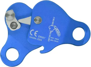 Aluminum Alloy Climbing Rope Grab, Self Locking Stop Descender Rappelling Gear, CE Certified for 8-13mm Ropes Climbing Tree Arborist, Efficient Stopper (Blue)
