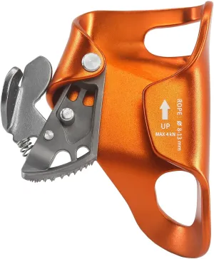 Aluminum Alloy Rock Climbing Chest Ascender Abdominal Risers Rope Clamp Fall Prevention Device Climbing Rappelling Equip Climbing Rappelling Equipment Hiking Gear Sports Accessories Rope Clamp