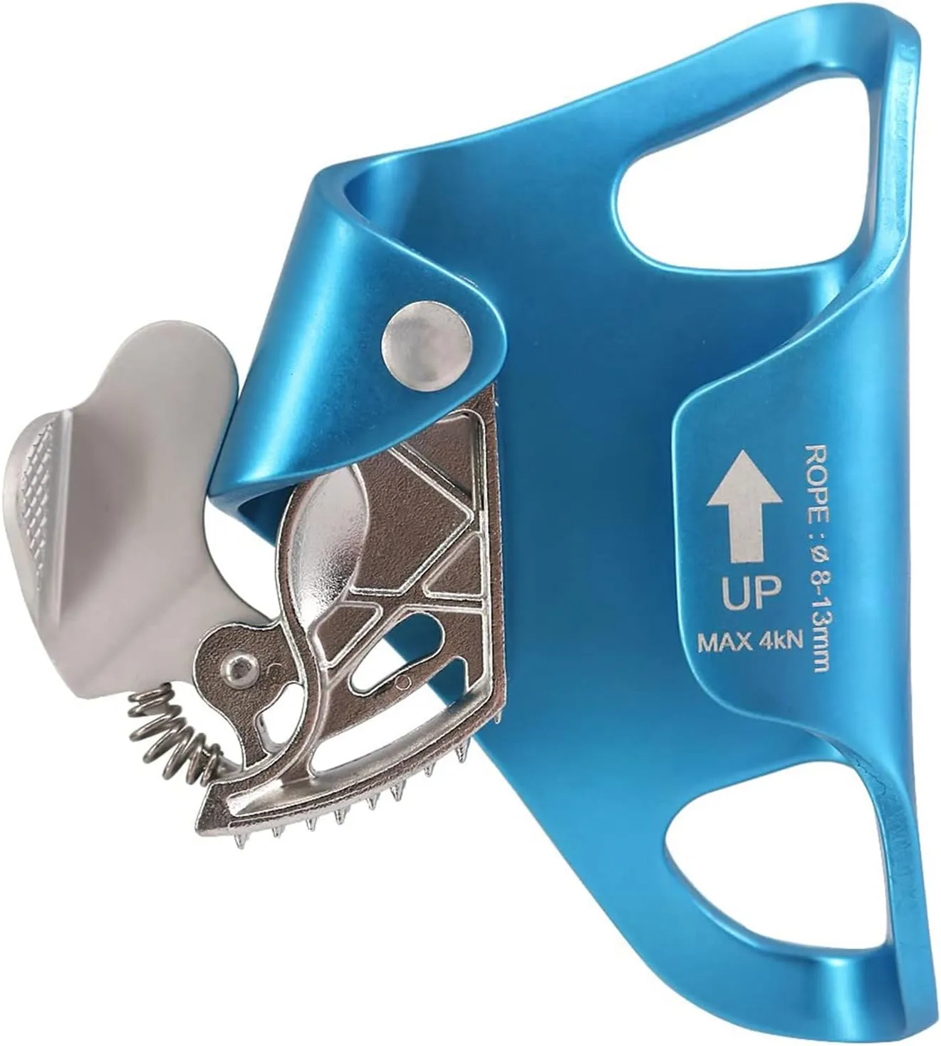 Aluminum Alloy Rock Climbing Chest Ascender Abdominal Risers Rope Clamp Fall Prevention Device Climbing Rappelling Equip Climbing Rappelling Equipment Hiking Gear Sports Accessories Rope Clamp