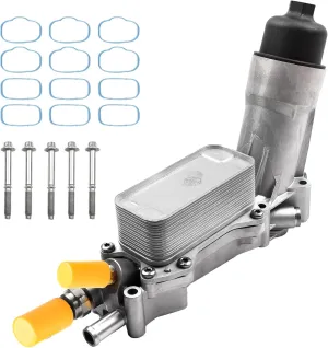 Aluminum Oil Filter Housing Engine Oil Cooler For 2011-2017 Dodge Charger Durango Challenger Journey Jeep Wrangler Cherokee Chrysler 200 300 Ram ProMaster 3.6L V6 for 926-876 926-959 68105583AF