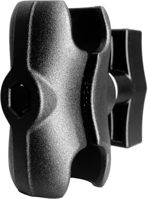 Aluminum Short (3.35") Double Socket Arm for 1.5 Inches/C Size / 38mm Ball Accessories, Powerful Clamp, Compatible with RAM Mount, iBolt and More