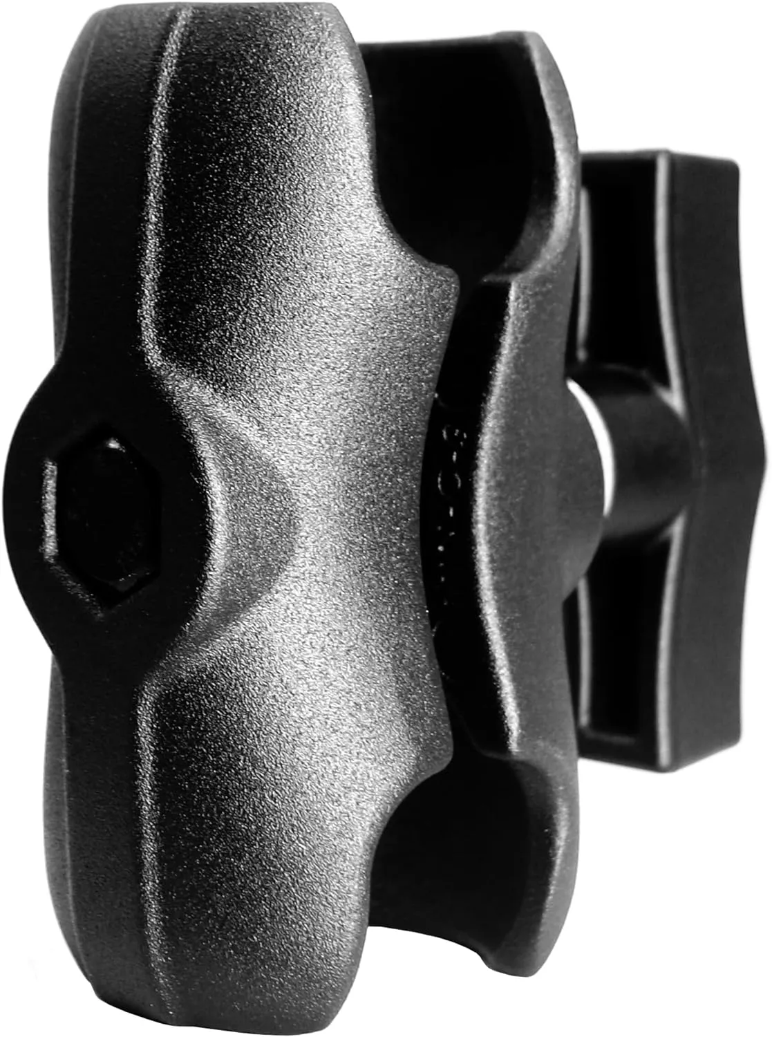Aluminum Short (3.35") Double Socket Arm for 1.5 Inches/C Size / 38mm Ball Accessories, Powerful Clamp, Compatible with RAM Mount, iBolt and More