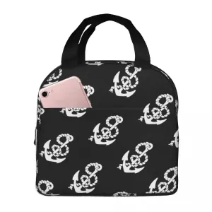 Anchor and Rope Thermal Cooler Lunch Bags