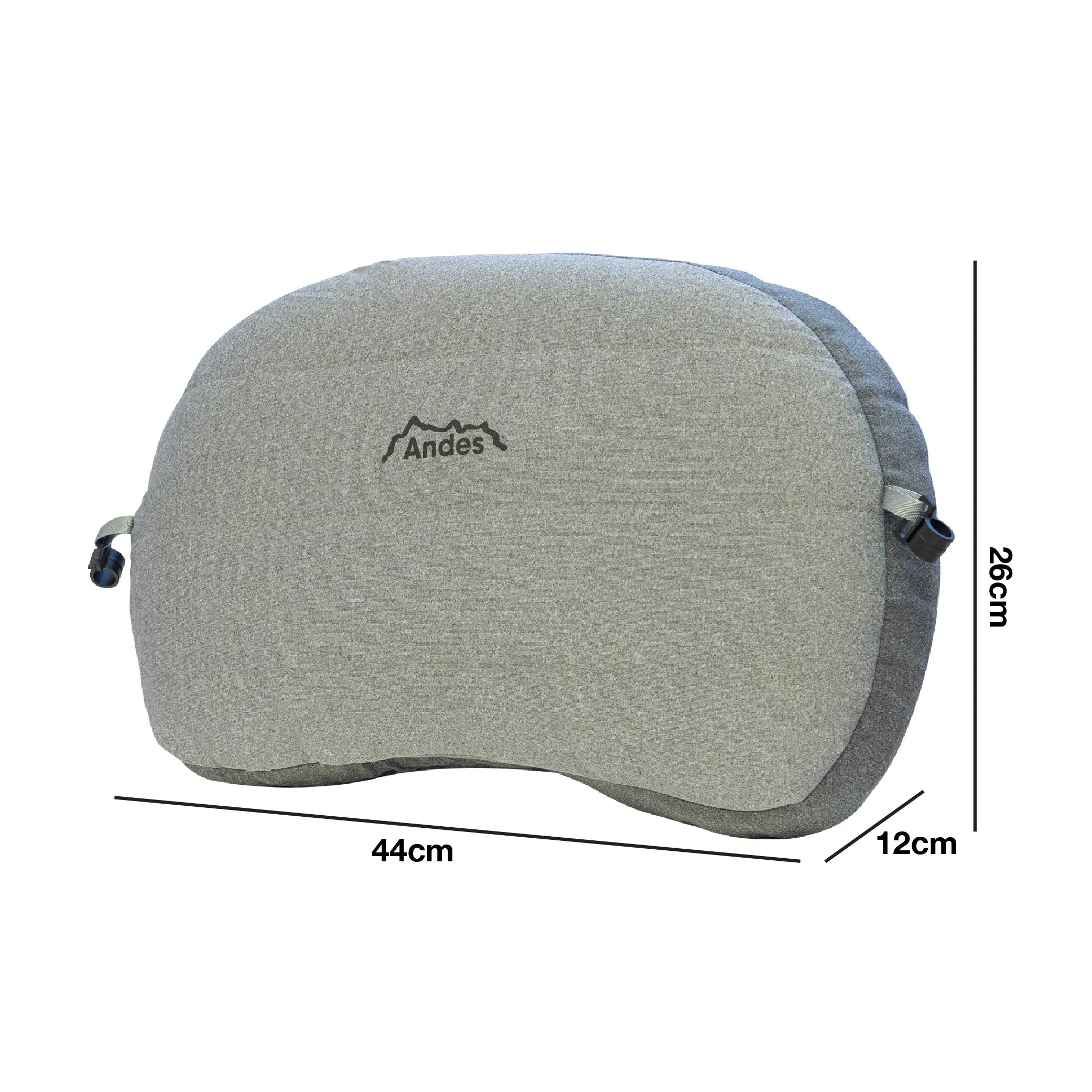 Andes Inflatable Beach Sun Lounger Pillow with Carry Bag for Camping/Travel, Compact & Comfortable