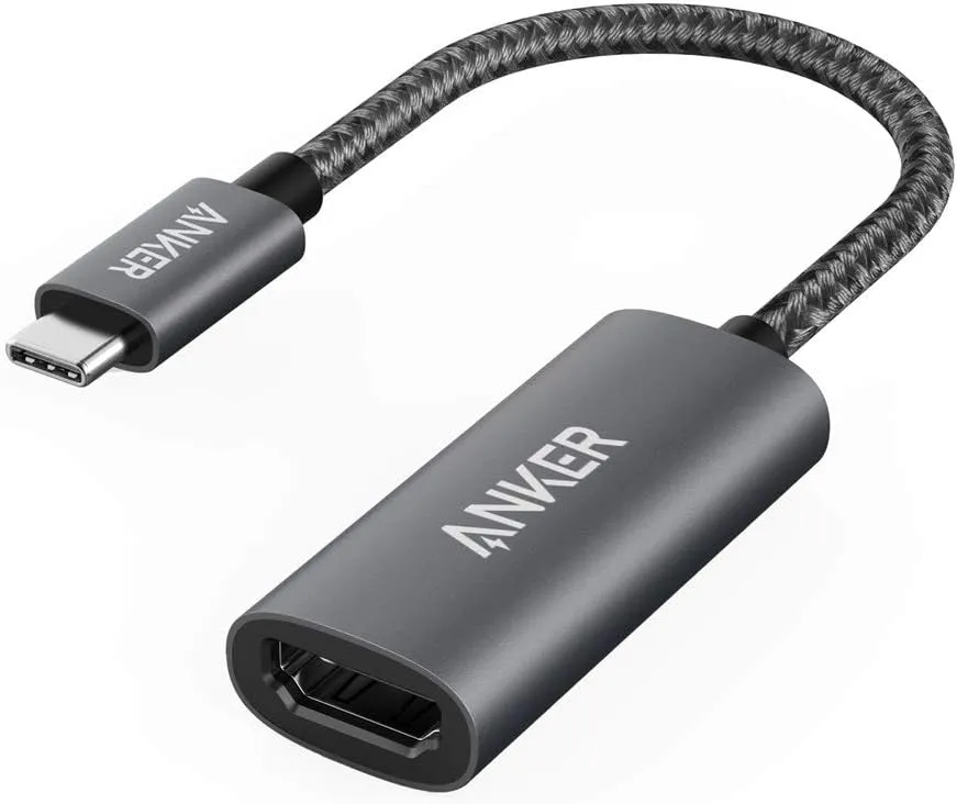 Anker USB C to HDMI Adapter (4K@60Hz), 310 USB-C Adapter (4K HDMI), for MacBook Pro, MacBook Air, Pixelbook, XPS, and More (Compatible with Thunderbolt 3 ports)