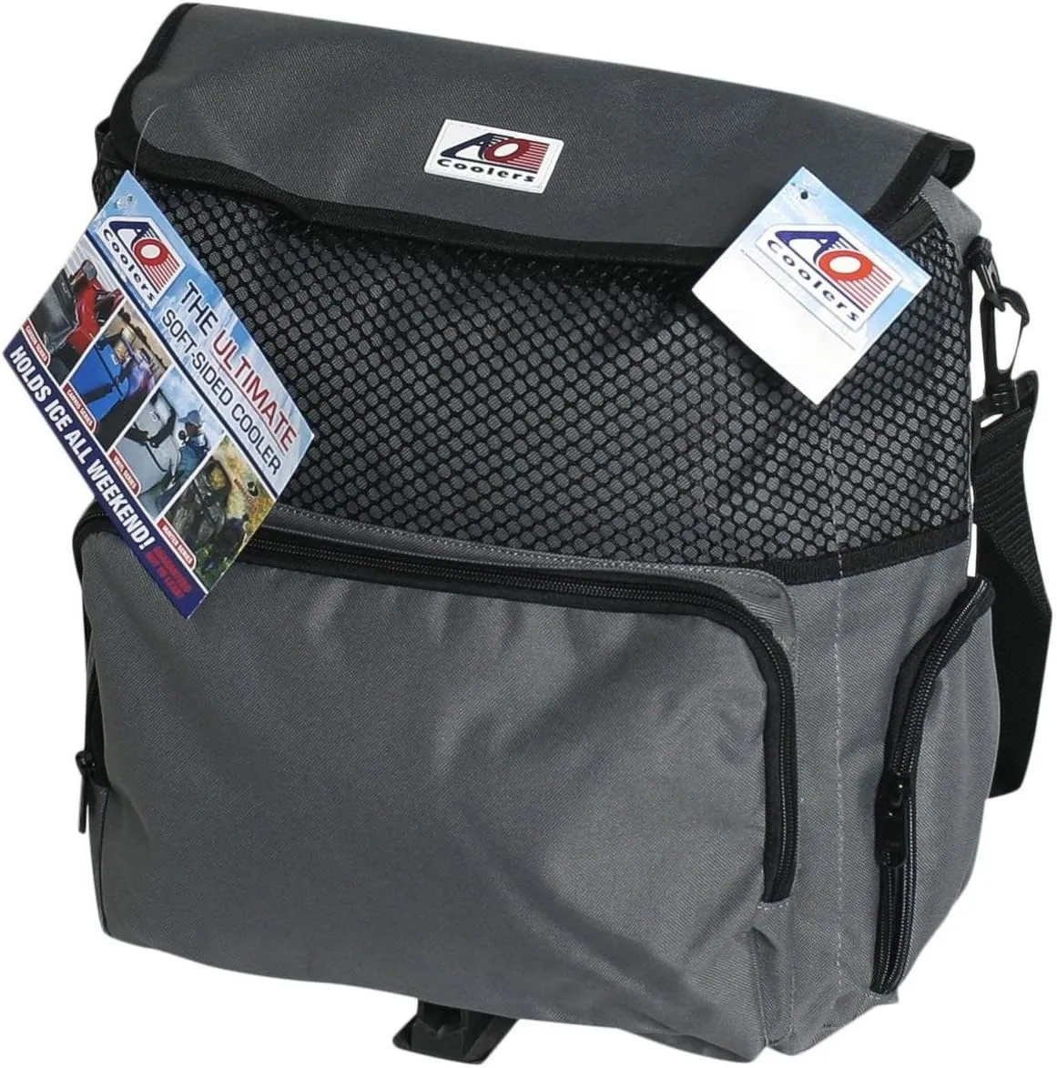 AO Coolers Backpack Soft Cooler with High-Density Insulation, Navy, 18-Can