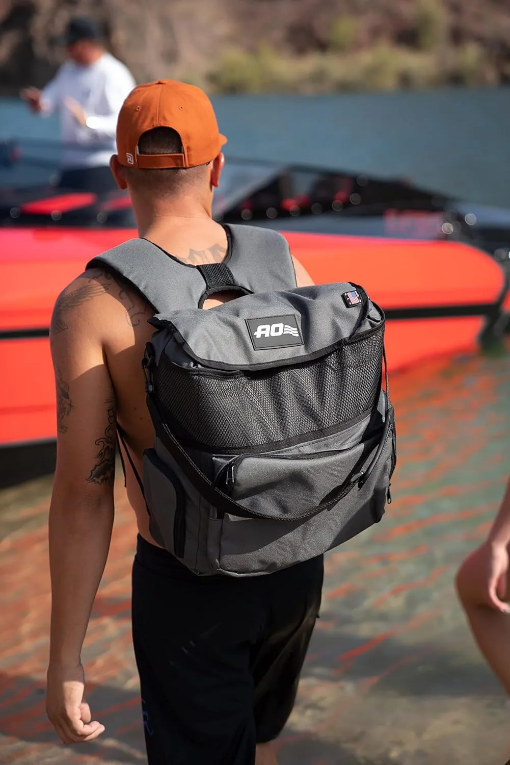 AO Coolers Backpack Soft Cooler with High-Density Insulation, Navy, 18-Can