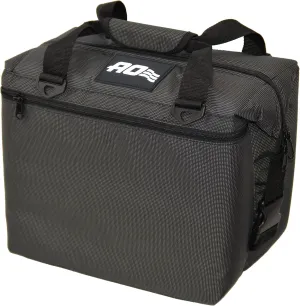 AO Coolers Ballistic Series Soft Cooler, Insulated and Leak Proof, 12-Pack, Black/Charcoal