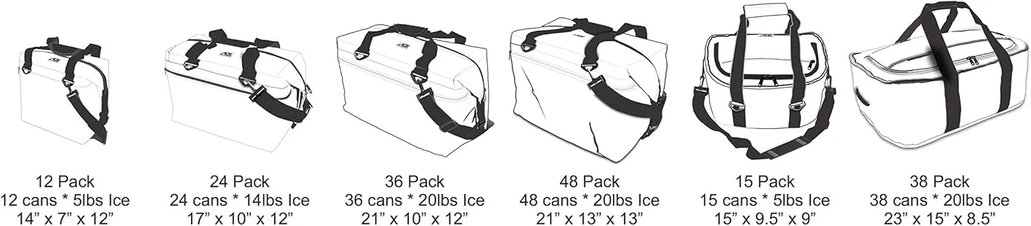 AO Coolers Original Soft-Sided Cooler Bag, Leak-Proof, Insulated, Lightweight