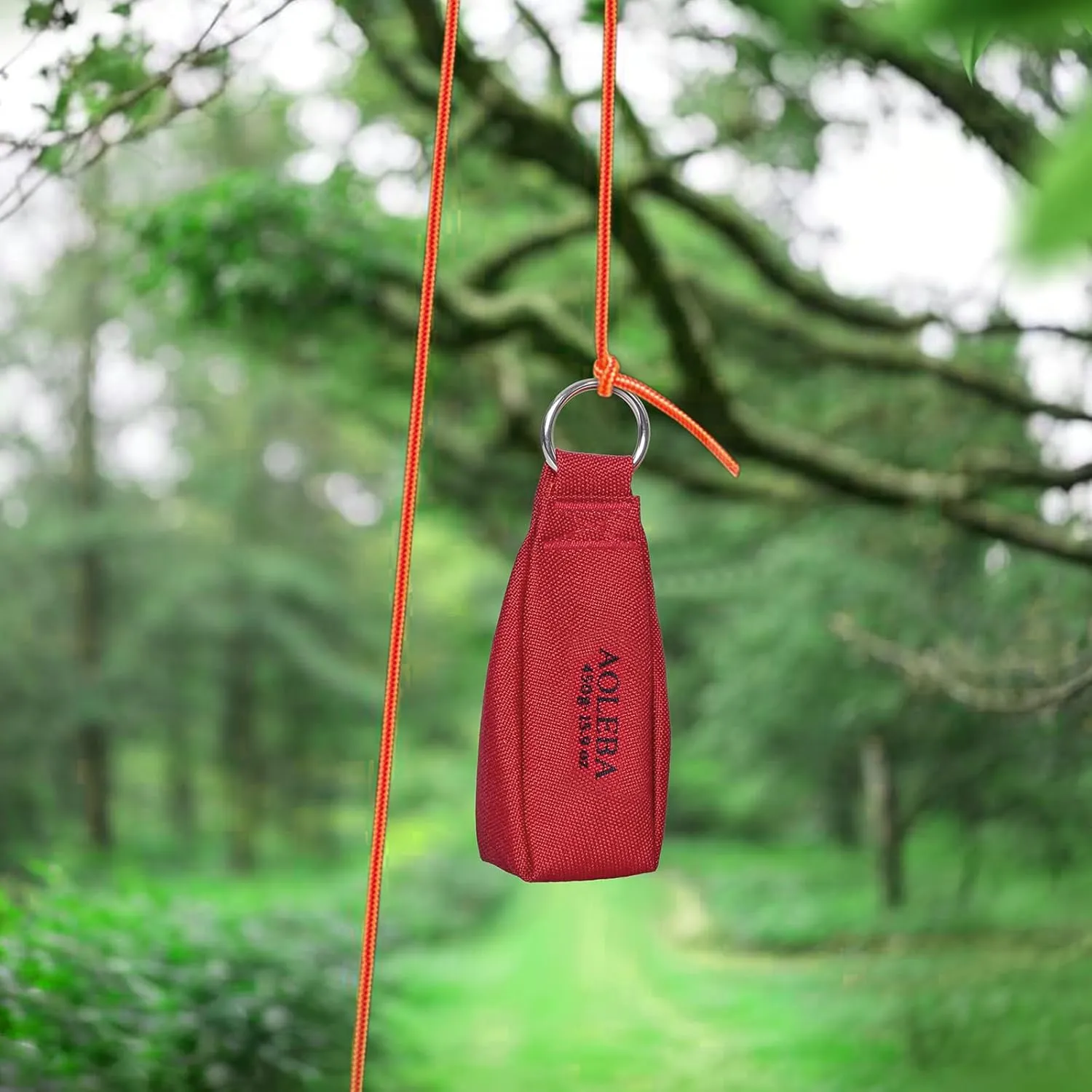 AOLEBA Arborist Throw Line Kit, Slick Arborist Rope Throw Weight Set with Reflective Storage Bag, 100% Polyester Rope, Arborist Equipment for High Limb, Throwing, Climbing, Tree Cutting