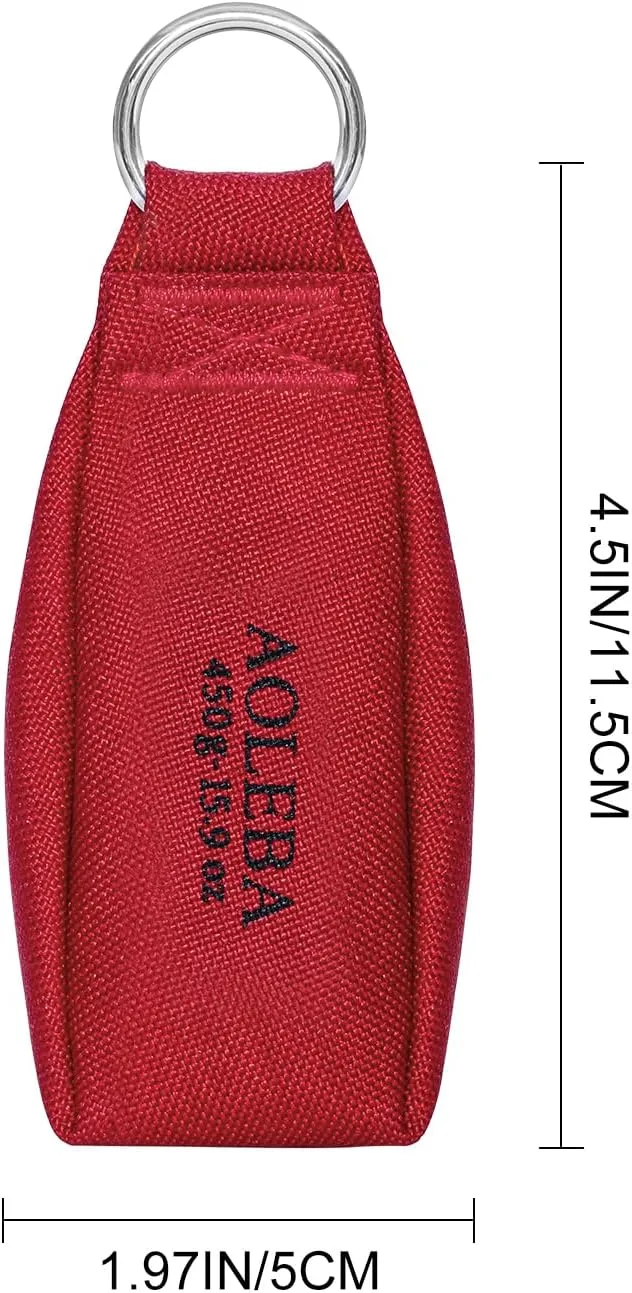 AOLEBA Arborist Throw Line Kit, Slick Arborist Rope Throw Weight Set with Reflective Storage Bag, 100% Polyester Rope, Arborist Equipment for High Limb, Throwing, Climbing, Tree Cutting