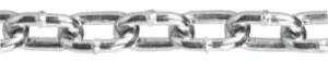 Apex Tool Group Straight Link Machine Chains, Size 3/0, 635 lb Limit, Blu-Krome, 0313024