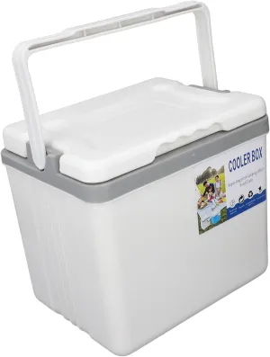 Aramox 6L Insulated Portable Cooler Box, Leak Proof Ice Chest Lunch Box with Handles Keeps Food and Drinks Cold or Hot for Camping Picnic (White)