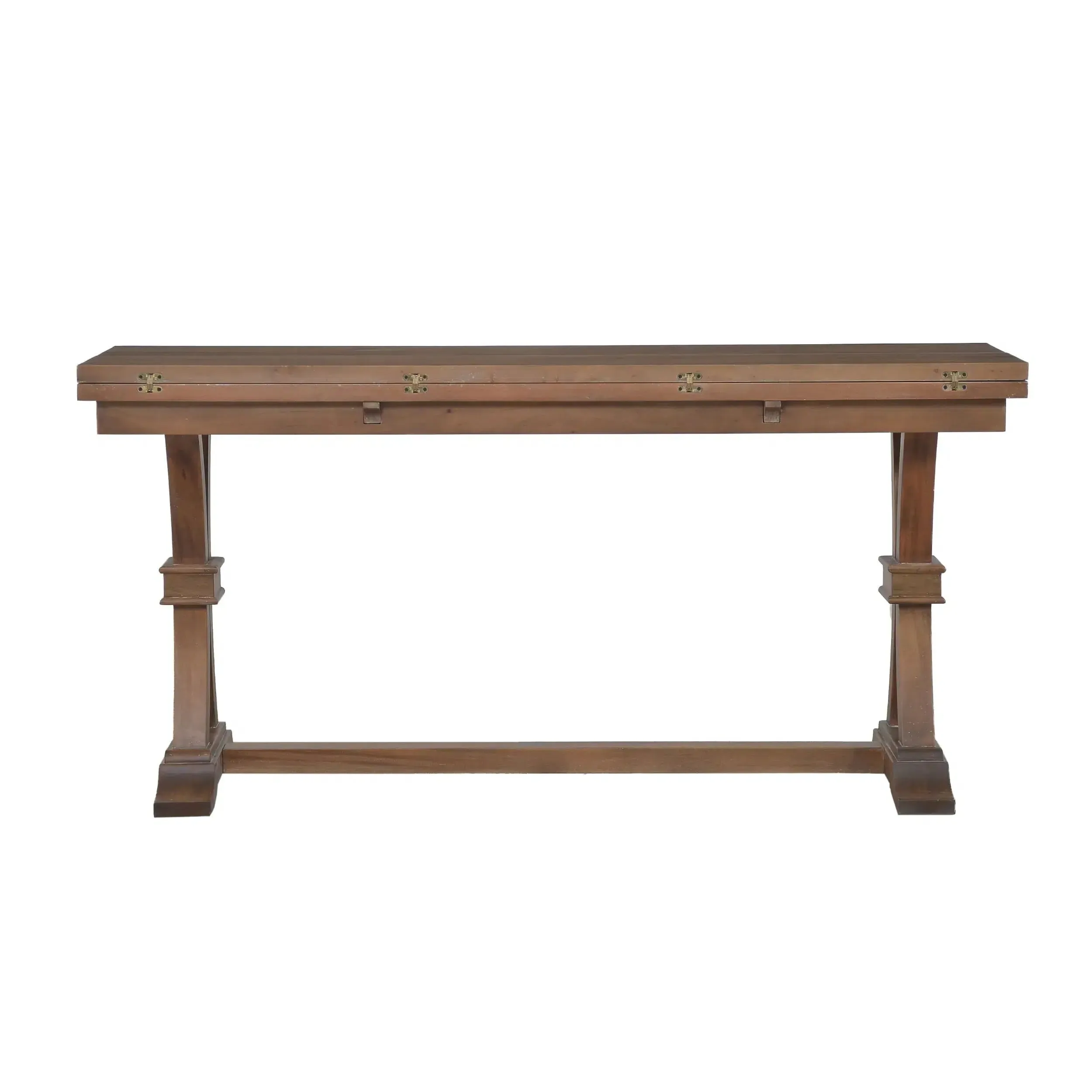 Archer Folding Top Sofa Table in Straw Wash