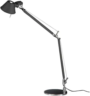 Artemide Tolomeo Classic 100W E26 Black Table with Aluminum Base