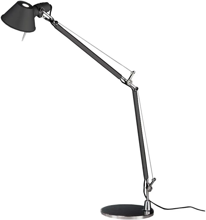 Artemide Tolomeo Classic 100W E26 Black Table with Aluminum Base