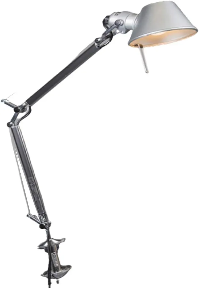 Artemide Tolomeo Micro 60W E12 Aluminum Table Lamp with Clamp
