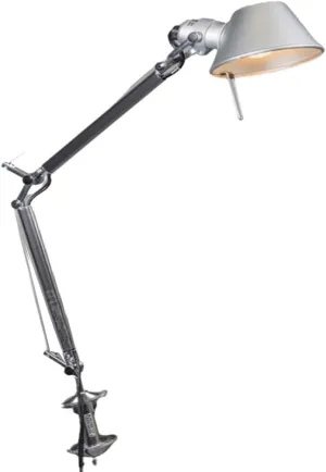 Artemide Tolomeo Micro 60W E12 Aluminum Table Lamp with Clamp