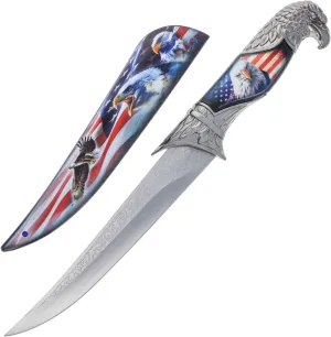 ASR Outdoor 13 Inch Collectors Hunting Knife Decorative Scabbard and Handle with Animal Head (Many Styles)