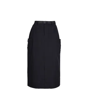 A.T. OUTDOOR Nylon Cargo Pencil Skirt