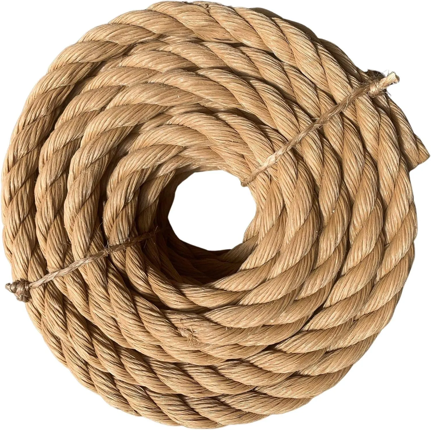 ATERET Twisted ProManila - UnManila Rope I 1 inch x 50 feet I 3 Strand Synthetic Polypropylene Rope I Multipurpose, Lightweight, Weather-Resistant Cord for Decor, Landscaping & DIY Projects