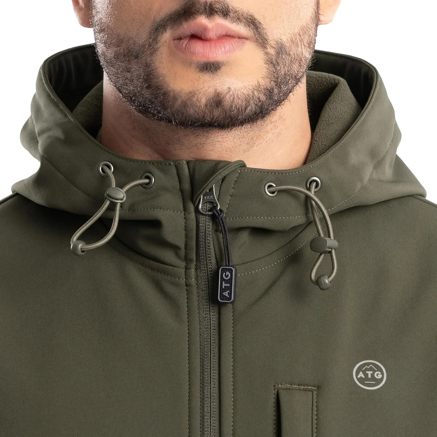 ATG Men's Soft Shell Hooded Jacket