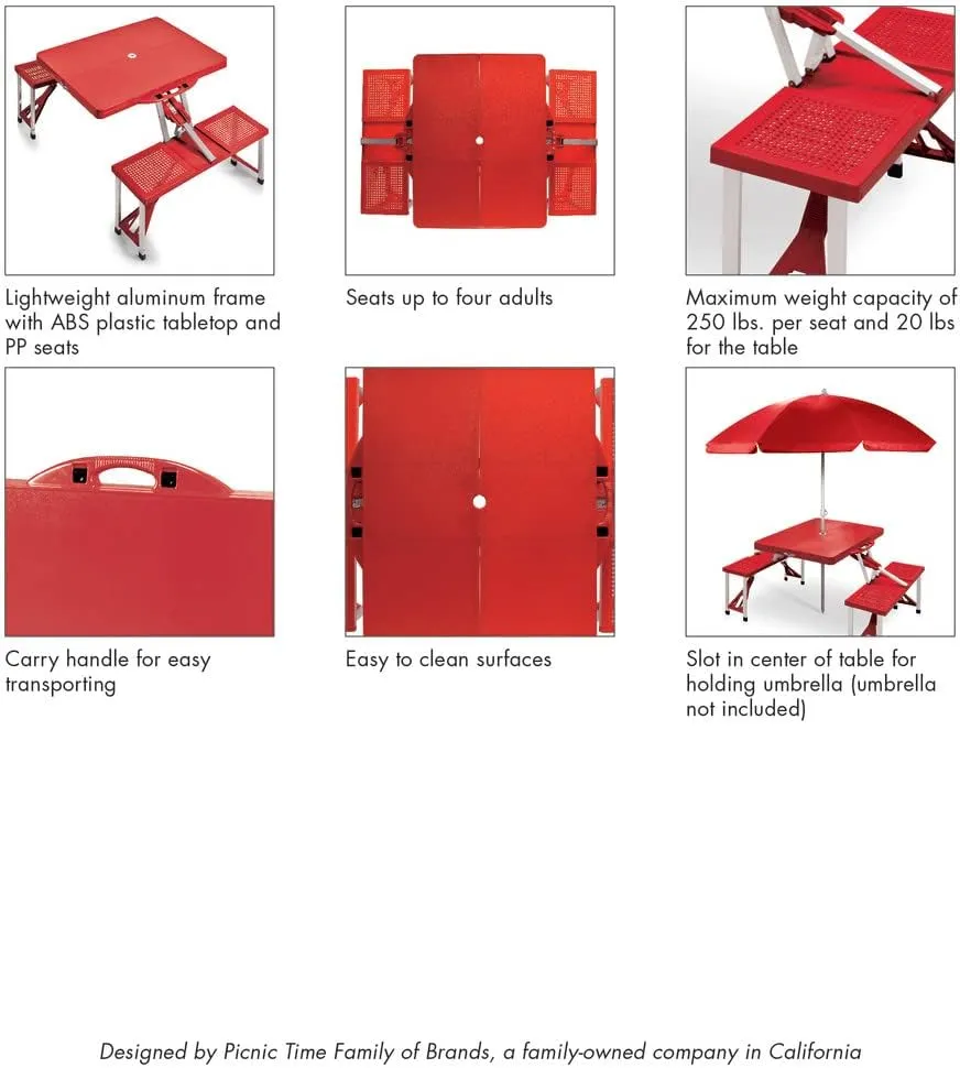 Atlanta Falcons Picnic Table - Red