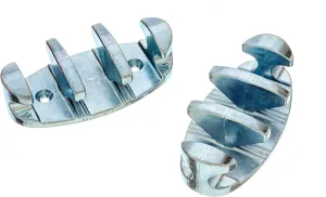 Attwood Corporation 11951-6 Cleat Zig Zag 4" Zinc Plated Pr,silver