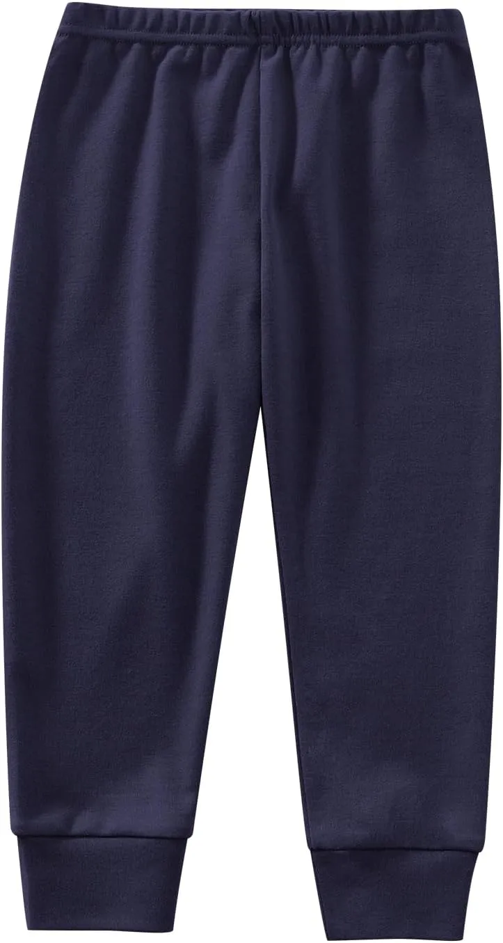 Baby and Toddler Boys Cotton Pants, 4-Pack Joggers, 2-6 Years