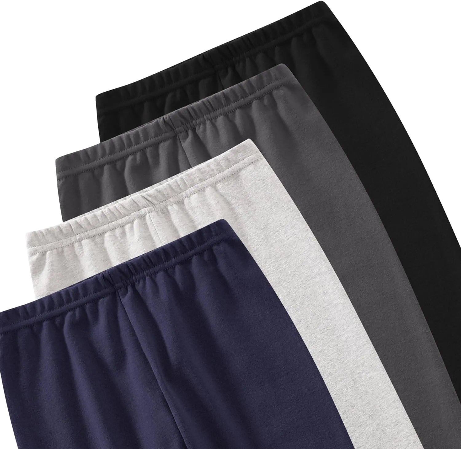 Baby and Toddler Boys Cotton Pants, 4-Pack Joggers, 2-6 Years