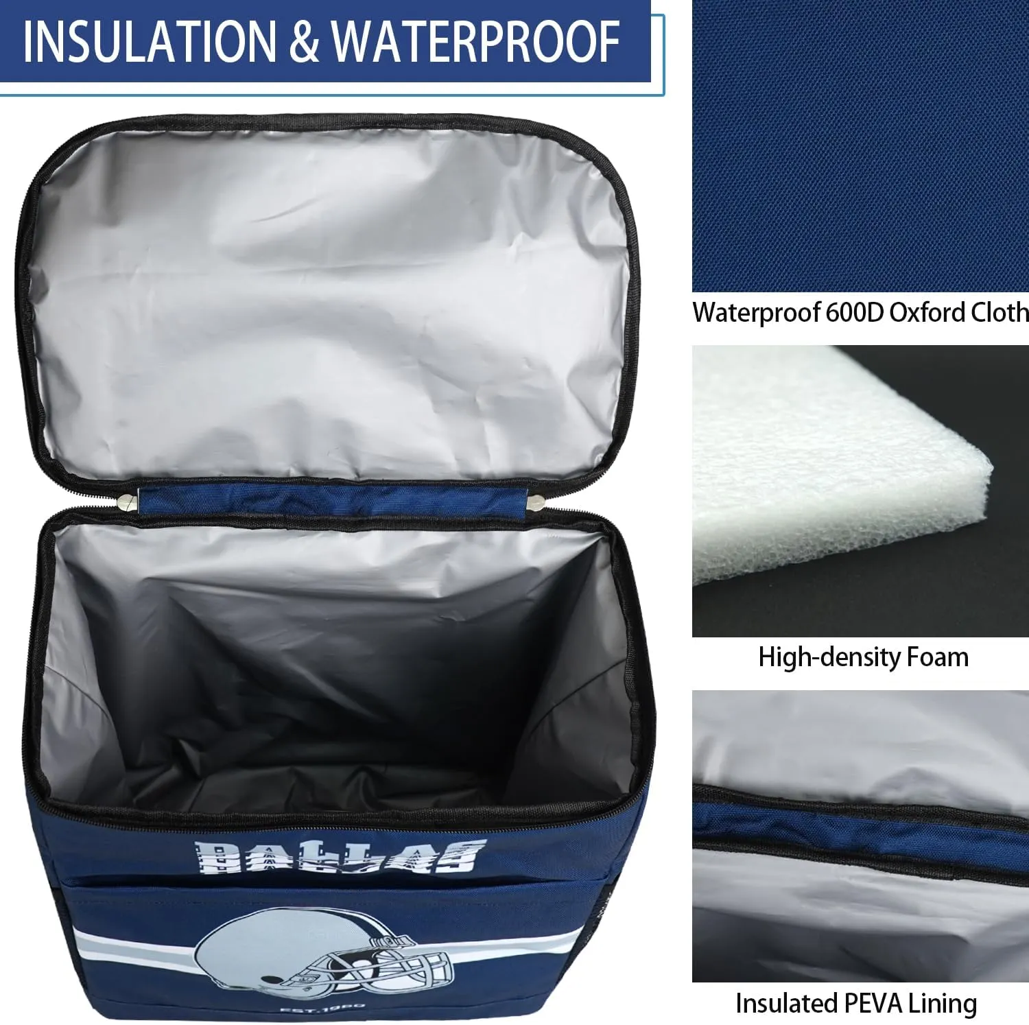 Backpack Cooler for Men - 30 Cans Beer Cooler Bag - Soft Backpack Cooler Insulated Waterproof Leak Proof