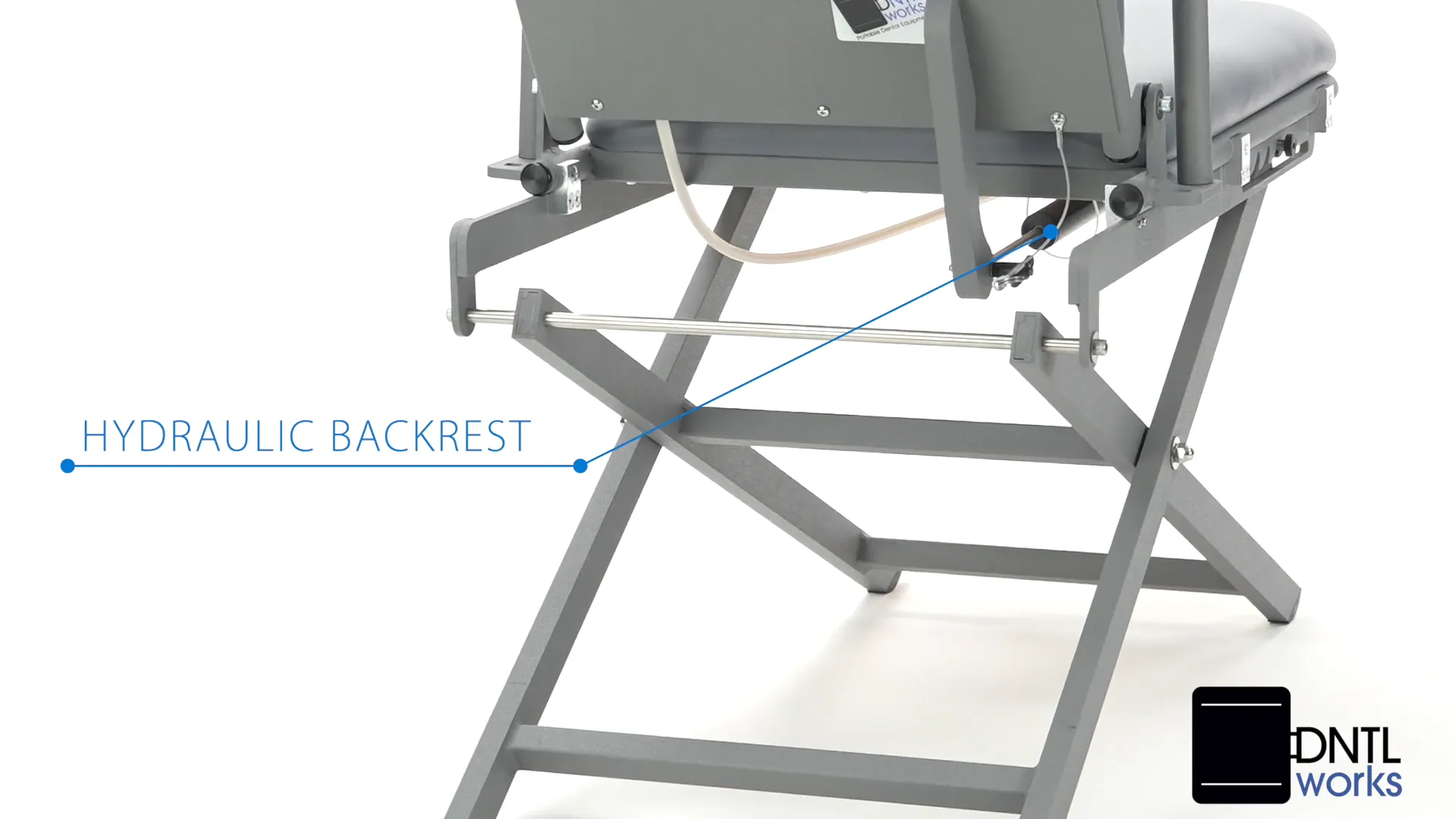 Basic Portable Patient Chair with Scissors Base