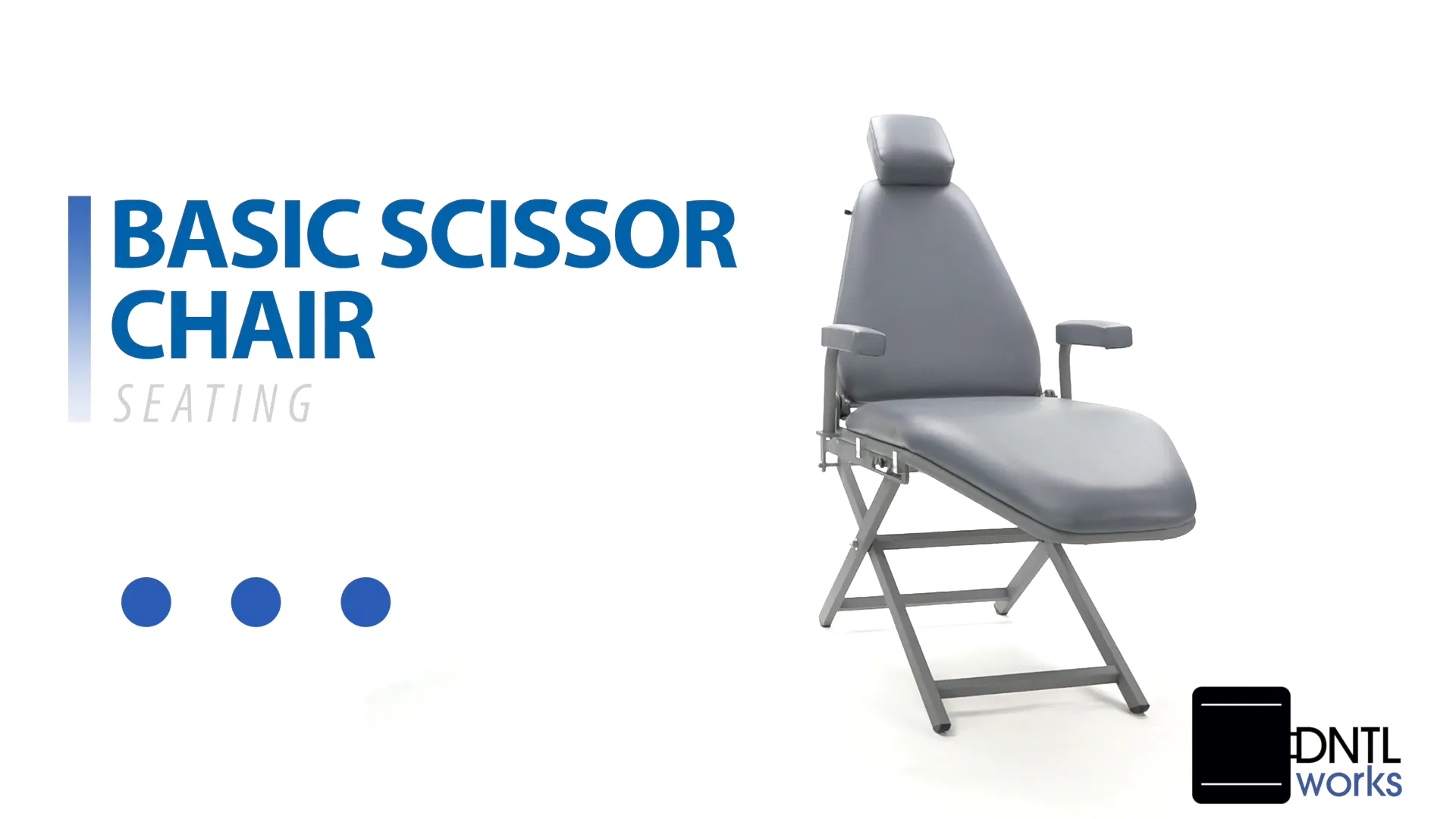 Basic Portable Patient Chair with Scissors Base