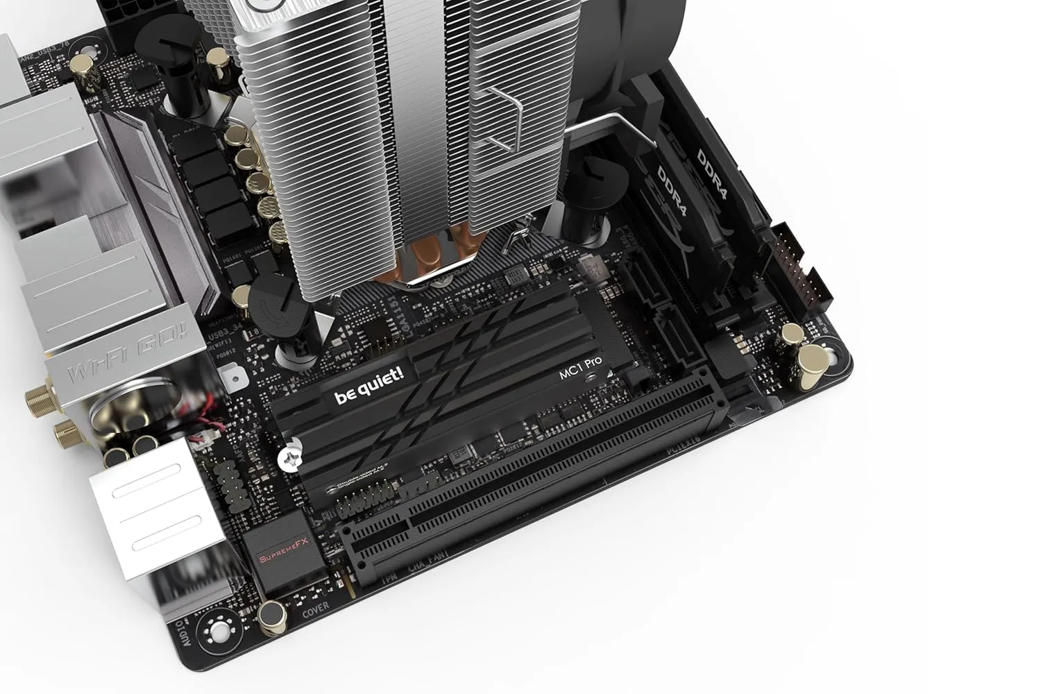 be quiet! MC1 Pro M.2 SSD Cooler | Heatsync with Heat Pipe | for Single and Double Sided 2280 modules | BZ003