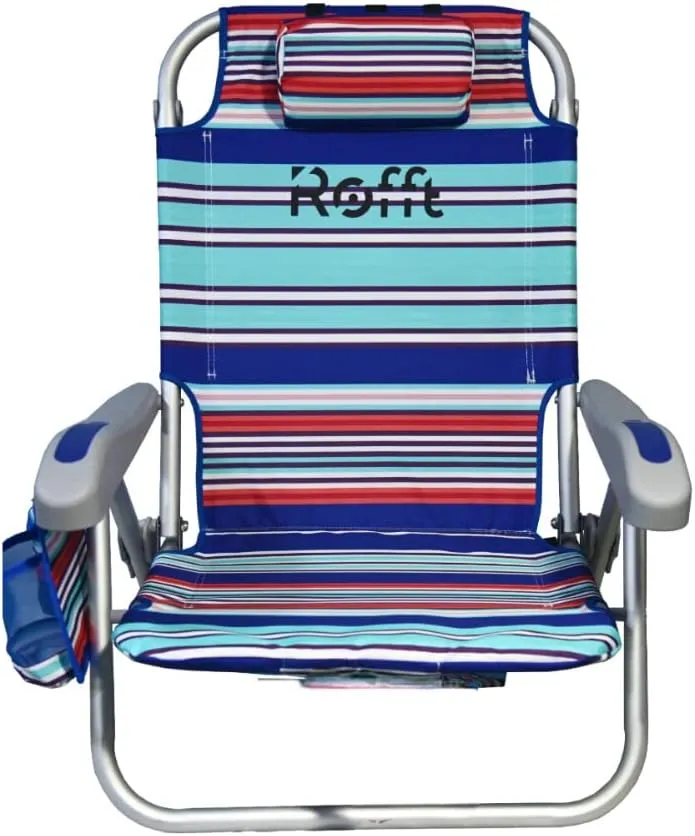 Beach Chair 6 Positions Backpack, Beach Chairs for Adults Reclining and Folding, Heavy Duty, Backpack Straps, Best Beach Chair Lay Flat Lightweight