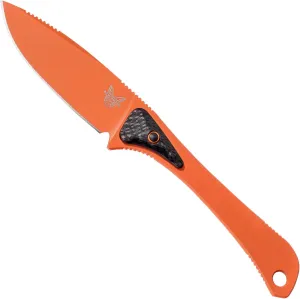 Benchmade - 15200ORG Altitude Knife, Drop-Point Blade, Plain Edge, Orange G10 Handle