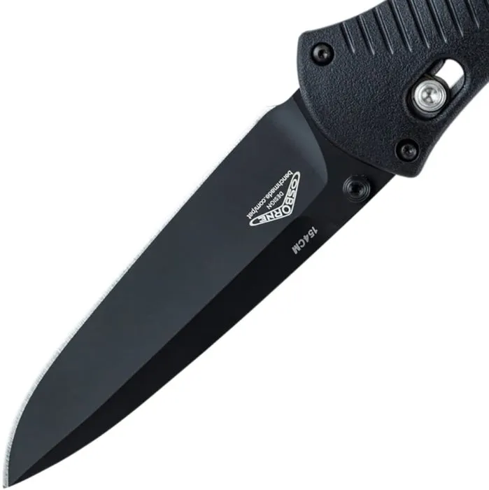 Benchmade 580BK Original Barrage Black Blade Drop Point Folding Knife