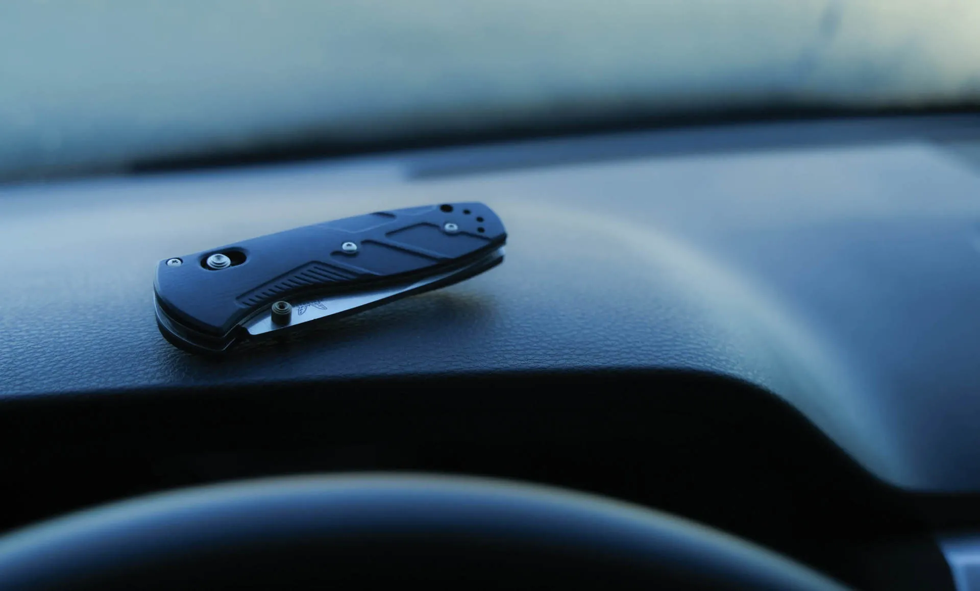 Benchmade 585-03 Mini Barrage Blue Canyon Richlite 2.91" Satin Pocket Folding Knife