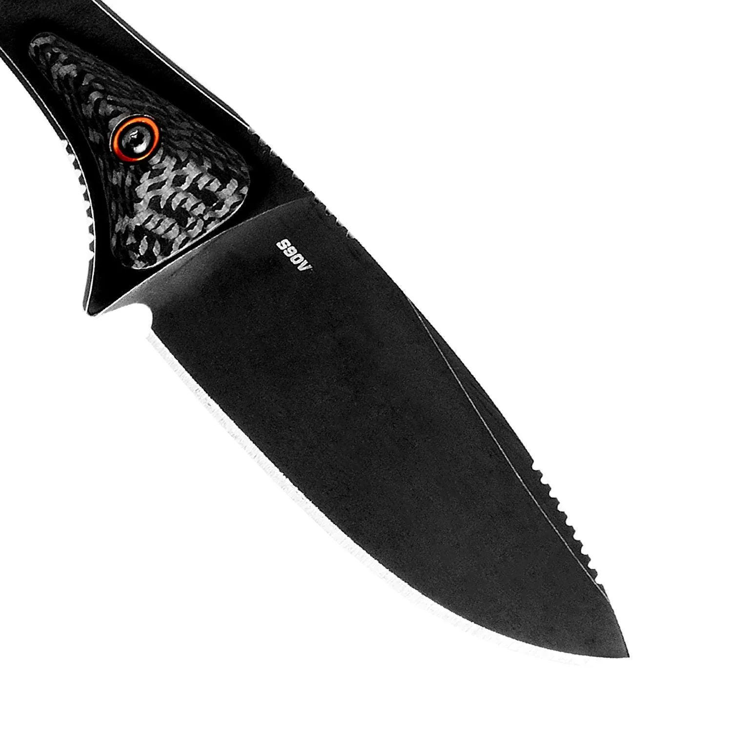 Benchmade ALTITUDE DR PT 15200DLC Plain Edge/Stainless Steel Black Carbon Grip Knife