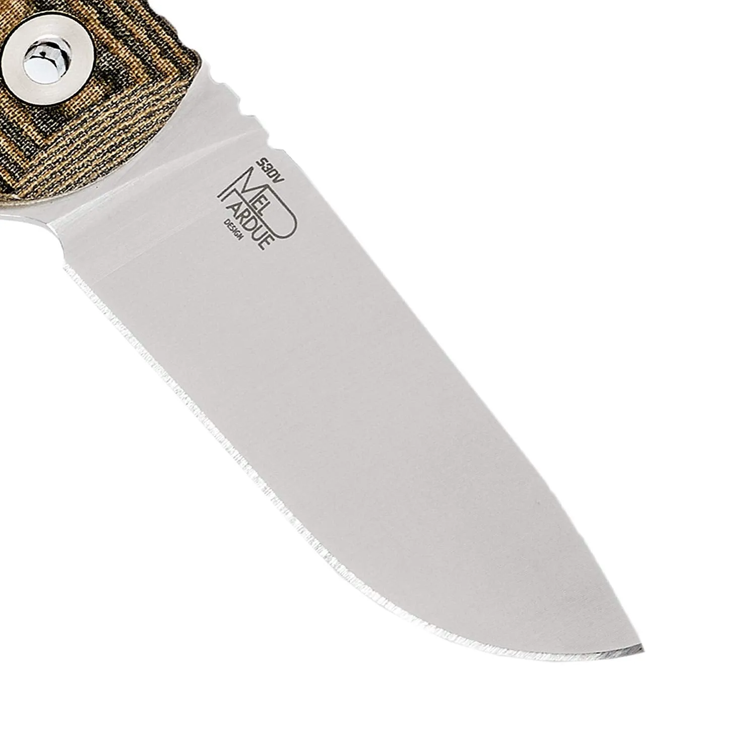 Benchmade MEL PARDUE HUNTER Fixed Blade 15400 Drop-Point Plain Edge Leather Knife