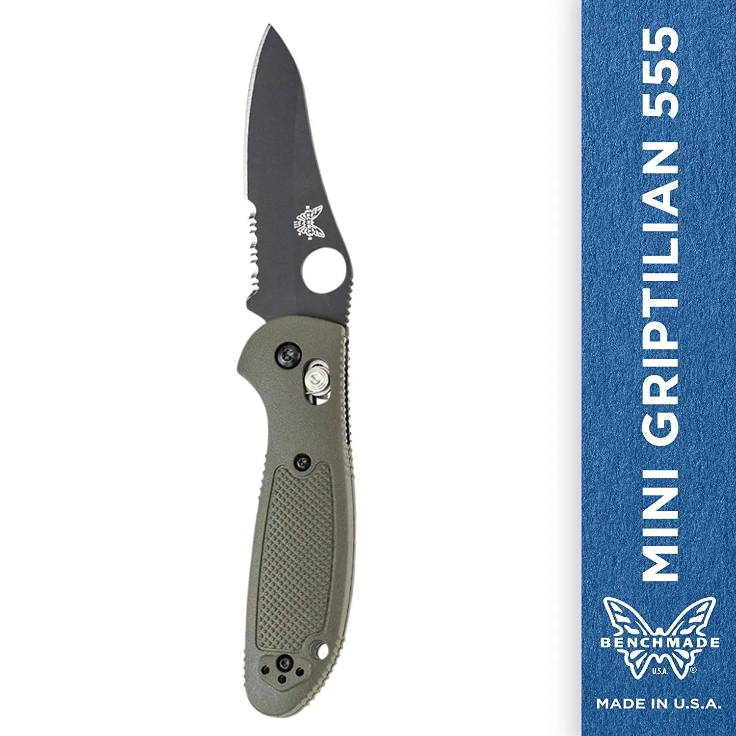 Benchmade PARDUE, MINI GRIPTILIAN, AXS, HOLE 555 SERIES Knife