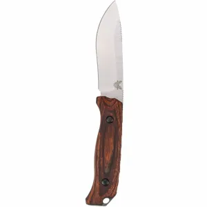 Benchmade Saddle Mountain Skinner 15001-2 Knife, Drop-Point, Stabilized Wood