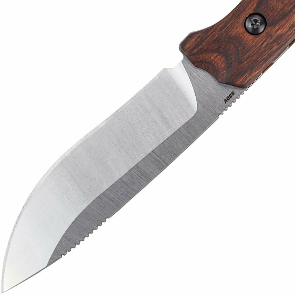 Benchmade Saddle Mountain Skinner 15001-2 Knife, Drop-Point, Stabilized Wood