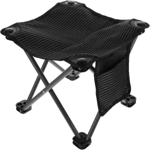 BESPORTBLE 1set Outdoor Folding Fishing Stool Portable Collapsible Camping Chair with Side Pocket Lightweight Design for Fishing Gardening Beach and Picnics Durable Construction