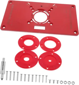 BESPORTBLE Electric Milling Machine Router Sled Insert Plate Precision Tool for Wood Carving Drilling