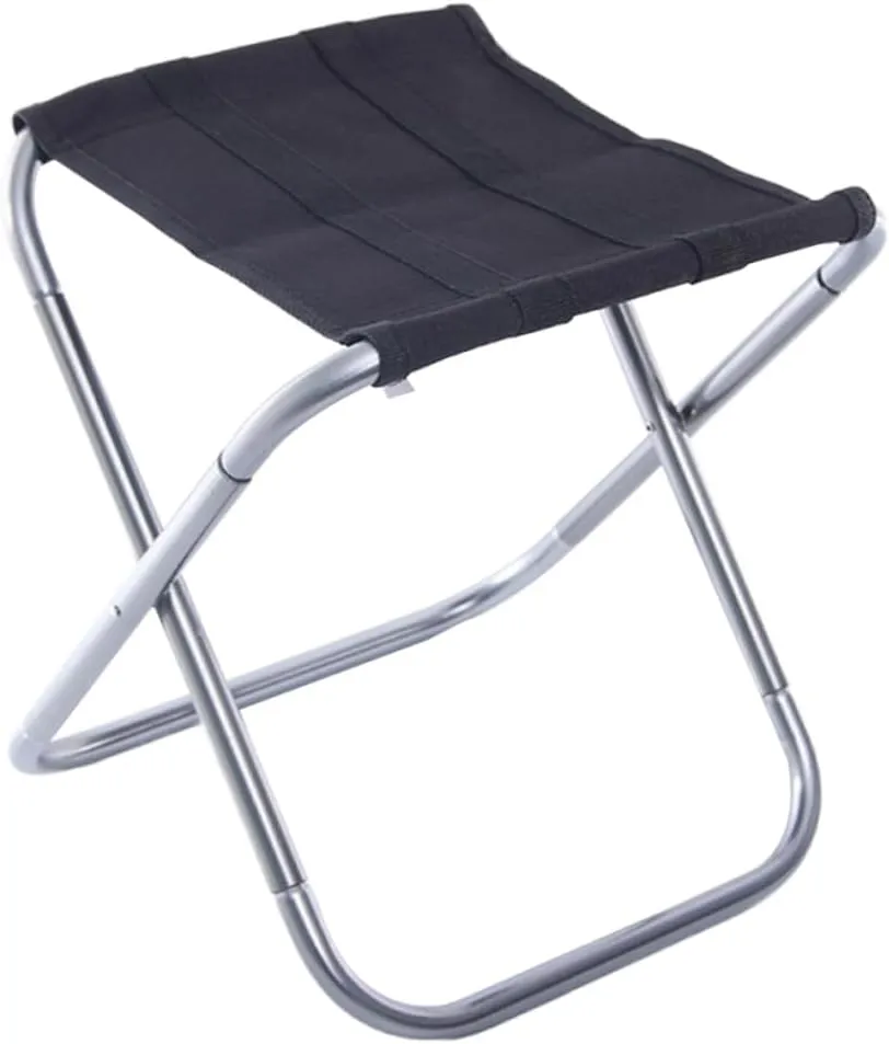 BESPORTBLE Outdoor Rest Seat Folding Stool Aluminum Alloy Easy Setup Portable BBQ Seat Compact Camping Chair for All Activities